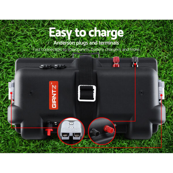 GIANTZ Battery Box 12V Camping Portable Deep Cycle AGM Universal Large USB Cig - Image 7