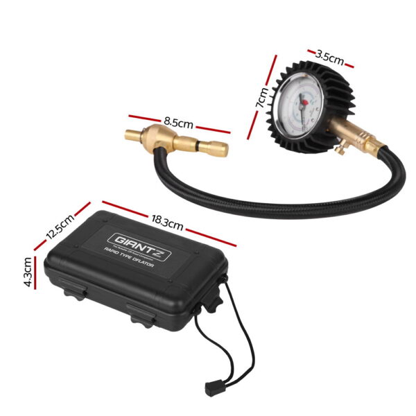 Giantz Rapid Tyre Air Deflator 4X4 4WD with Pressure Gauge Valve Tool - Image 2