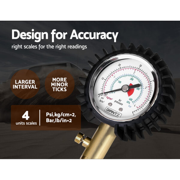 Giantz Rapid Tyre Air Deflator 4X4 4WD with Pressure Gauge Valve Tool - Image 3