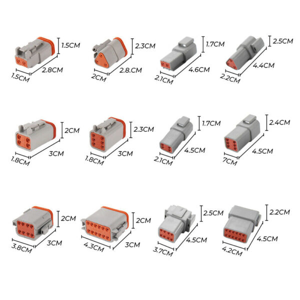 600PCS Deutsch DT Connector Plug Kit With Genuine Deutsch Crimp Tool Auto Marine - Image 4