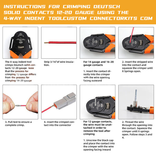 600PCS Deutsch DT Connector Plug Kit With Genuine Deutsch Crimp Tool Auto Marine - Image 8