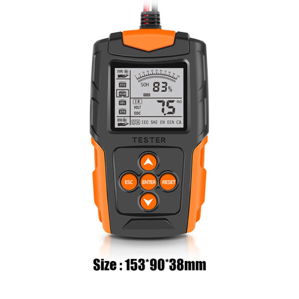 12V 24V Car battery tester LCD Battery Analyzer Test Tool For Car Truck - Image 3