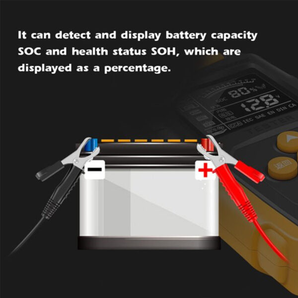 12V 24V Car battery tester LCD Battery Analyzer Test Tool For Car Truck - Image 8