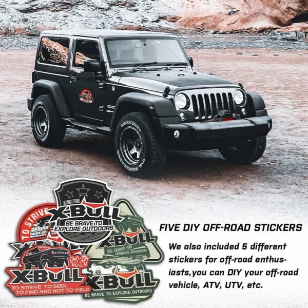 X-BULL KIT2 Recovery tracks 6pcs Board Traction Sand trucks strap mounting 4x4 Sand Snow Car ORANGE - Image 6
