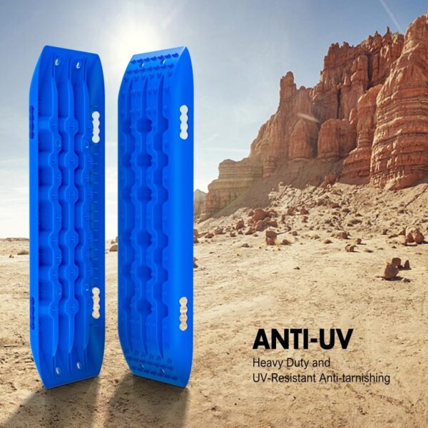 X-BULL KIT2 Recovery tracks kit Board Traction Sand trucks strap mounting 4x4 Sand Snow Car blue 6pcs - Image 12