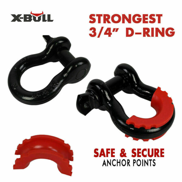 X-BULL Winch Recovery Kit 11PCS 4WD 4x4 Pack Off Road Snatch Strap Essential - Image 4