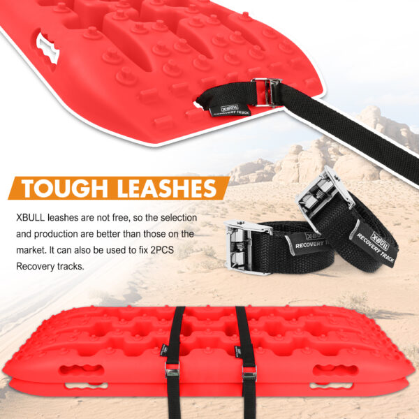 X-BULL Recovery tracks Sand tracks 2pcs 10T Sand / Snow / Mud 4WD Gen 3.0 - Red - Image 2