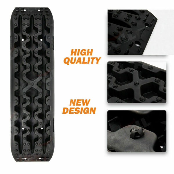 X-BULL Recovery tracks / Sand tracks / Mud tracks / Off Road 4WD 4x4 Car 2pcs Gen 3.0 - Black - Image 9