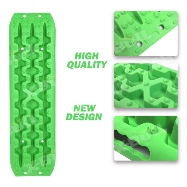 X-BULL Recovery tracks Sand tracks 2 Pairs Sand / Snow / Mud 10T 4WD Gen 3.0 - Green - Image 3