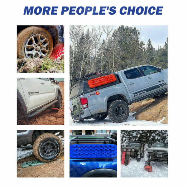 X-BULL Recovery tracks 10T Sand Mud Snow RED Offroad 4WD 4x4 2pc 91cm Gen 2.0 - red - Image 11