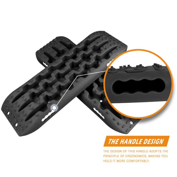 X-BULL Recovery Tracks Sand Track Mud Snow 2 pairs Gen 2.0 Accessory 4WD 4X4 - Black - Image 10