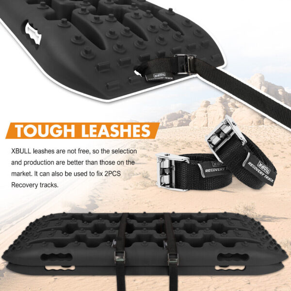 X-BULL Recovery Tracks Sand Track Mud Snow 2 pairs Gen 2.0 Accessory 4WD 4X4 - Black - Image 2