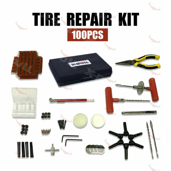 X-BULL 100PCSTire Repair Kit Tyre Puncture Motorcycle Tubeless Auto Vehicle 4x4 - Image 3