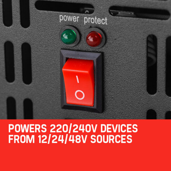 GENPOWER Pure Sine Wave 2000W/4000W 12V/240V Power Inverter Caravan Boat CarPlug - Image 5