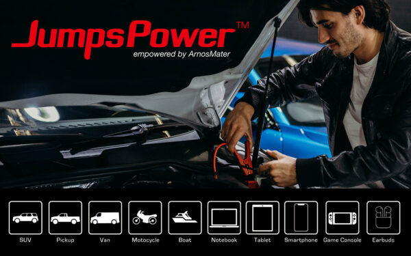 Jumpspower GTS 37000mWh Jump Starter 2000A USB-C Powerbank Wireless Charger - Image 2