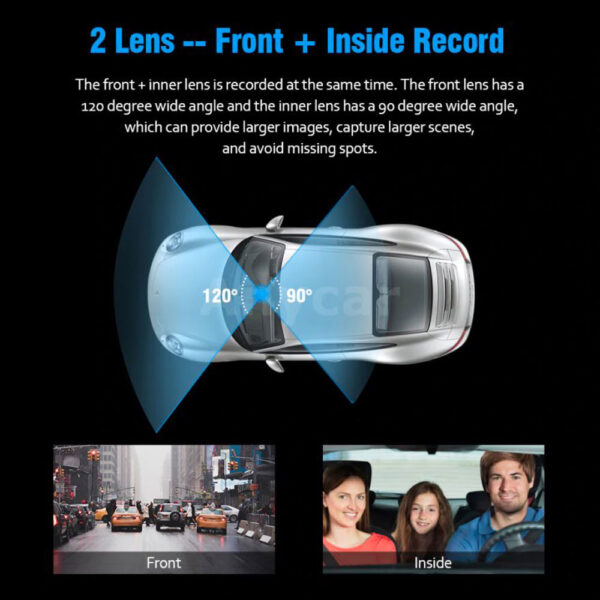 FHD Car DVR Camera DashCam Dash Cam Dual Record Hidden Recorder 1080P Parking Monitor - Image 8