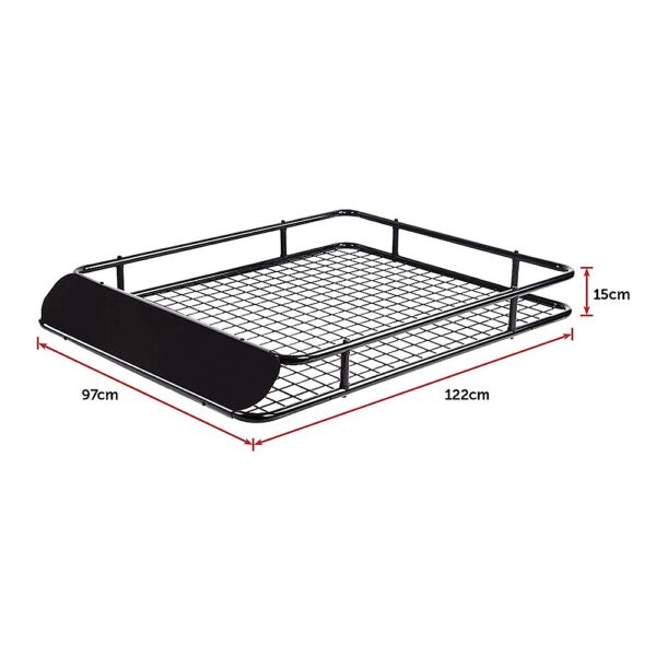 Universal Roof Rack Basket - Car Luggage Carrier Steel Cage Vehicle Cargo - Image 7