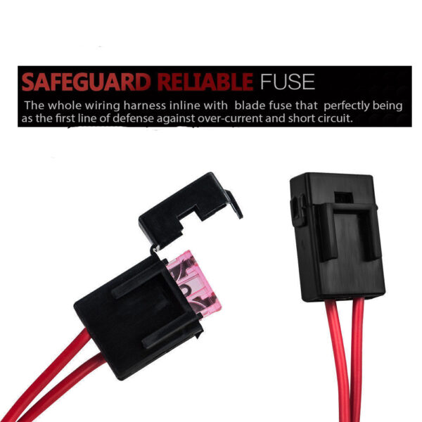 2way LED Universal Driving light Wiring Loom Harness 12V 24V 40A Relay Switch - Image 5