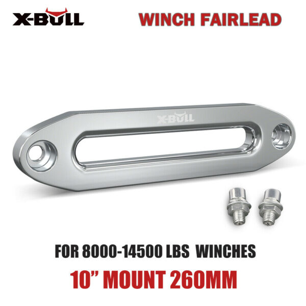 X-BULL 8000-13000LBS Aluminium Hawse Fairlead Universal Winch Dyneema Rope 4WD - Image 6