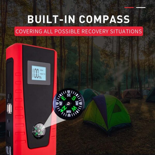 E-POWER 25000mAh Jump Starter Portable 12V Battery Pack Powerbank Charger Booster LED Torch - Image 8