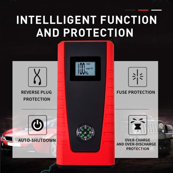 E-POWER 25000mAh Jump Starter Portable 12V Battery Pack Powerbank Charger Booster LED Torch - Image 9