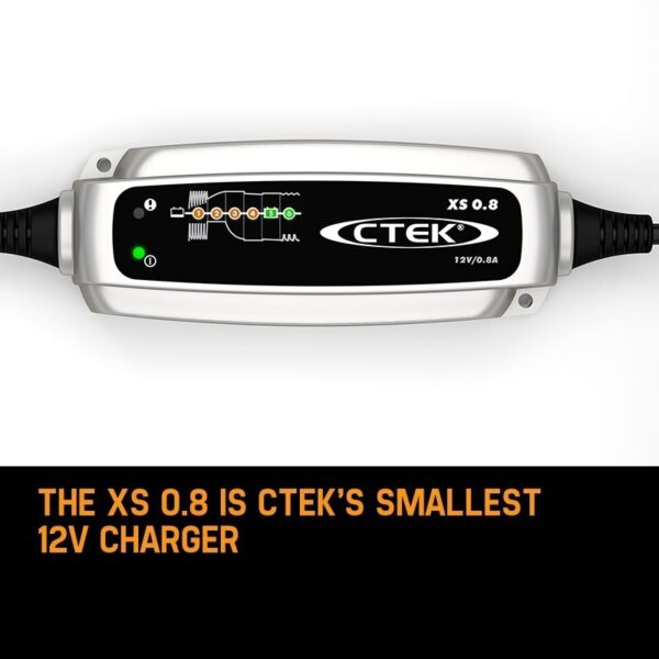 CTEK XS0.8 Model 6 Stage Trickle Smart Battery Charger 12V Bike Car Boat ATV - Image 2