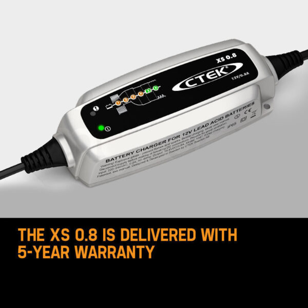 CTEK XS0.8 Model 6 Stage Trickle Smart Battery Charger 12V Bike Car Boat ATV - Image 4
