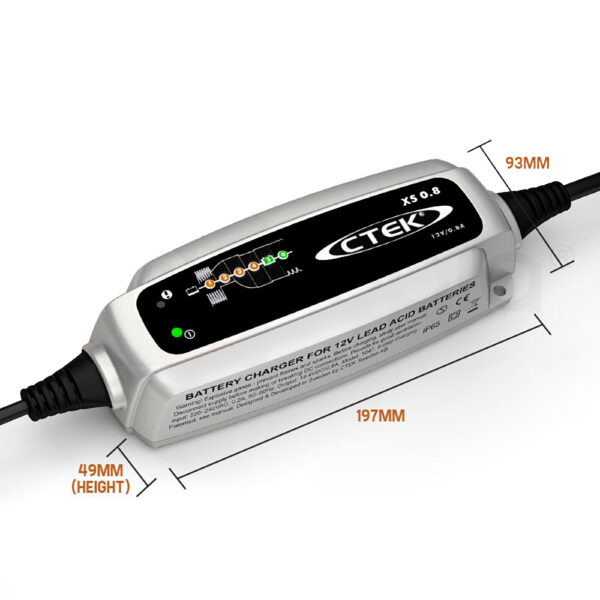 CTEK XS0.8 Model 6 Stage Trickle Smart Battery Charger 12V Bike Car Boat ATV - Image 6