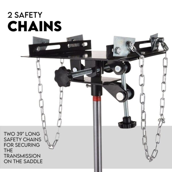 Transmission Jack 0.5 ton 2-Stage Hydraulic High Lift Vertical Telescopic - Image 4