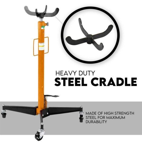Hydraulic Transmission Jack 500kg Single Stage Gearbox Lifter Hoist 0.5 Ton - Image 6