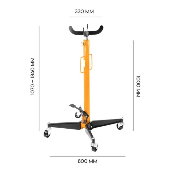Hydraulic Transmission Jack 500kg Single Stage Gearbox Lifter Hoist 0.5 Ton - Image 8