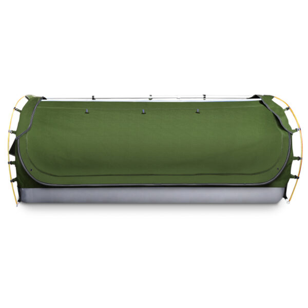 Weisshorn Double Swag Camping Swags Canvas Free Standing Dome Tent Celadon - Image 4
